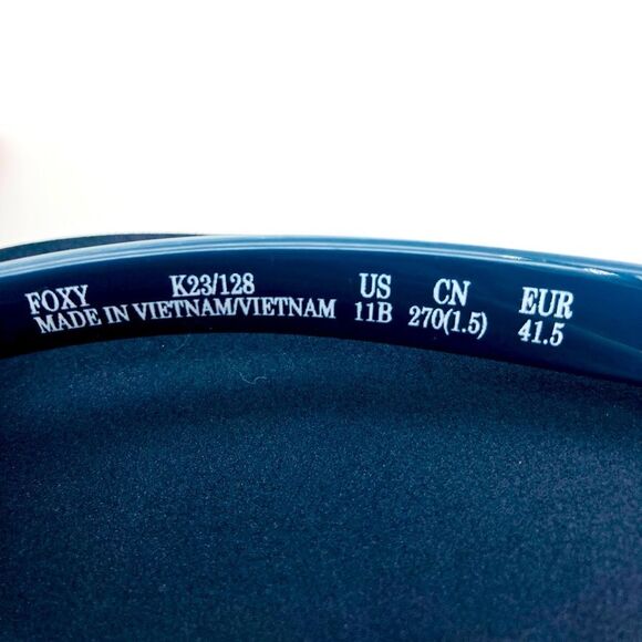 NWT Kate Spade New York Foxy Women’s Bow Sandals Navy 11B - Picture 7 of 9